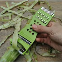 Nạo 3002 bào rau củ quả đa năng 5 in 1 loại cao cấp có vỉ, lưỡi sắc bén, tiện dụng nhà bếp 7