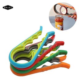 < SDJZT > 1 Dụng cụ mở nắp chai, Dụng cụ mở nắp vặn, Dụng cụ mở hộp 4 trong 1 đa chức năng, Kẹp có thể, cụ mở nắp, cụ mở chai, cụ mở chai đang được bán 1