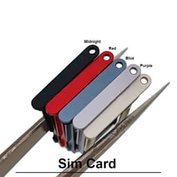 Khay Đựng Sim Thay Thế cho iPhone 14 PLUS iPhone14 bản 1 SIM/2 SIM Loại có Ron Chống Nước & Lẫy Giữ Sim như ZIN 4