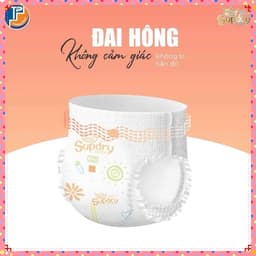 Tã bỉm SUPDRY CAM ULTRA cao cấp quần dán full size mềm mỏng thấm hút tốt 4