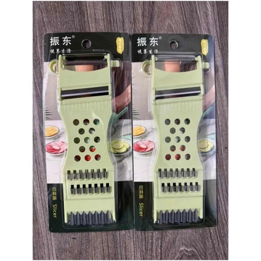 Nạo 3002 bào rau củ quả đa năng 5 in 1 loại cao cấp có vỉ, lưỡi sắc bén, tiện dụng nhà bếp