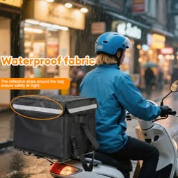 🔥Túi giữ nhiệt giao hàng 22L 32L 48L 62L bền bỉ, chống thấm nước gồm dây đeo vai túi chống nước 4