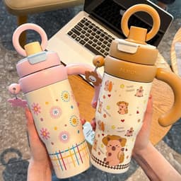 Cốc Giữ Nhiệt ALXIONG 800ml Inox 304 Cao Cấp - Ly Giữ Nhiệt Có Lõi Lọc Trà & Quai Xách Chống Tràn Cute 5