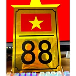 Biển Số Nhà Chất Liệu ALU Gương in UV, Biển Số Nhà Hình Lá Cờ Việt Nam in theo Yêu Cầu[0038] 9