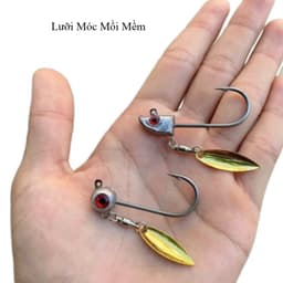 Lưỡi móc mồi mềm câu jic mồi mềm chuyên câu lure 1