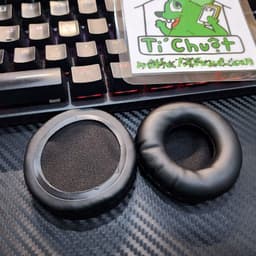[1 Cặp] Đệm Da Mút Bọc Tai Nghe Tròn 60 mm 6 cm Headphones Chụp tai 6cm 60mm Dày 2cm 3