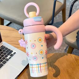 Cốc Giữ Nhiệt ALXIONG 800ml Inox 304 Cao Cấp - Ly Giữ Nhiệt Có Lõi Lọc Trà & Quai Xách Chống Tràn Cute 8