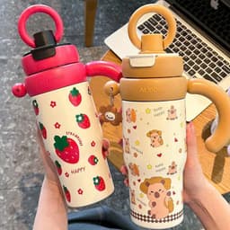Cốc Giữ Nhiệt ALXIONG 800ml Inox 304 Cao Cấp - Ly Giữ Nhiệt Có Lõi Lọc Trà & Quai Xách Chống Tràn Cute 6