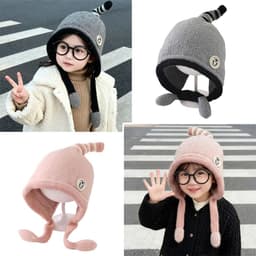  1-3 tuổi Mũ mùa đông cho ,chụp ảnh hoạt hình thời trang Mũ Bonnet dễ thương cho trẻ sơ sinh 6