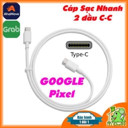 [ZIN MÁY] Cáp Sạc Nhanh Google C-C 3A 60W 2 đầu Type-C Chính Hãng Pixel 2/3/4/5/6/7/8/9/10.... 1