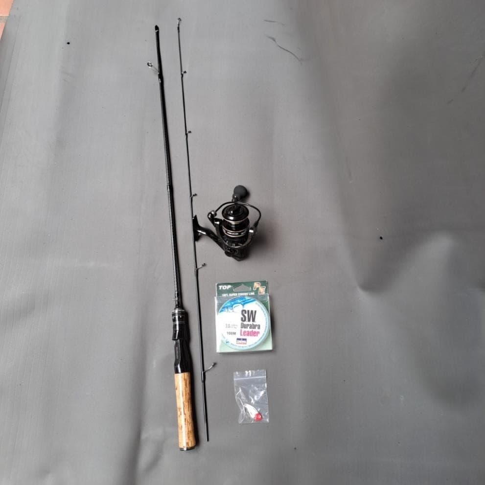 Bộ Combo Cần Câu Lure UL Kèm Máy Câu AC 2000 Và Mồi Cá Sắt – Bộ Cần Câu Cá Giá Rẻ Cho Người Mới Tập Chơi