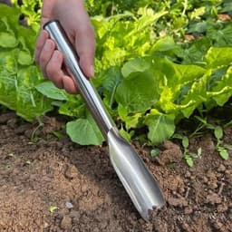 Bộ Xẻng Làm Vườn Inox Mũi Tròn & Nhọn - Dụng Cụ Trồng Cây Xới Đất Bền Chắc Không Gỉ 7