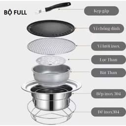 Bếp nướng than hoa. Bếp nướng không khói 6