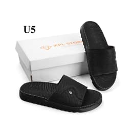 dép quai ngang da sáp nam Fashion, kiểu dáng trẻ trung, đế doctor răng cưa 3cm khâu chỉ toàn bộ chắc chắn thời trang 7