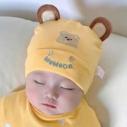 Set Khăn Mũ Kèm Yếm Cao Cấp Cho Bé 1–12 Tháng (38–46cm), Khăn Yếm Mềm Mại, Giữ Ấm, Nhiều Màu 7