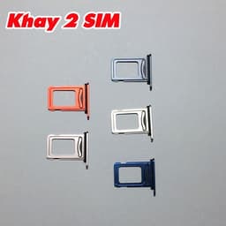 Khay Đựng Sim Thay Thế cho iPhone 13 iP13 6.1" bản 1 SIM/2 SIM Loại có Ron Chống Nước & Lẫy Giữ Sim như ZIN 8