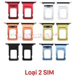 Khay Đựng Sim Thay Thế cho iPhone XR bản 1 SIM/2 SIM Loại có Ron Chống Nước & Lẫy Giữ Sim như ZIN 5