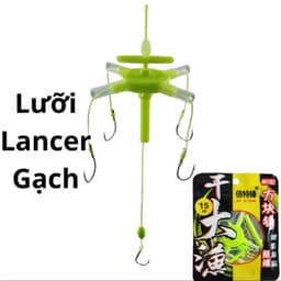 Lưỡi Câu Chuyên Dụng Mồi Gạch Lancer BKK Dạ Quang, Lưỡi Lancer BKK Siêu Bén, Siêu Nhạy 1