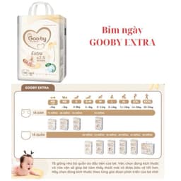 ( COMBO 6 BỊCH ) Bỉm GOOBY EXTRA dán/quần S66/M60/L52/XL44/XXL40 đủ size. 2
