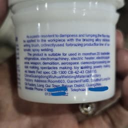 Bột hàn là chế phẩm làm sạch bề mặt kim loại đồng 11.3g/ lọ.  Flux hàn bạc - Trợ hàn chuyên cho đồng, inox thép 3