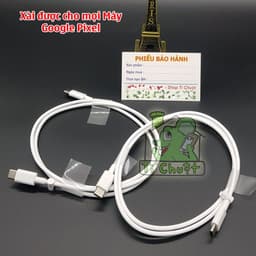 [ZIN MÁY] Cáp Sạc Nhanh Google C-C 3A 60W 2 đầu Type-C Chính Hãng Pixel 2/3/4/5/6/7/8/9/10.... 2