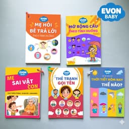 Thẻ Flash EVON BABY dạy bé tập nói - CHỦ ĐỀ PHÁT TRIỂN VÀ MỞ RỘNG CÂU THEO TÌNH HUỐNG 1