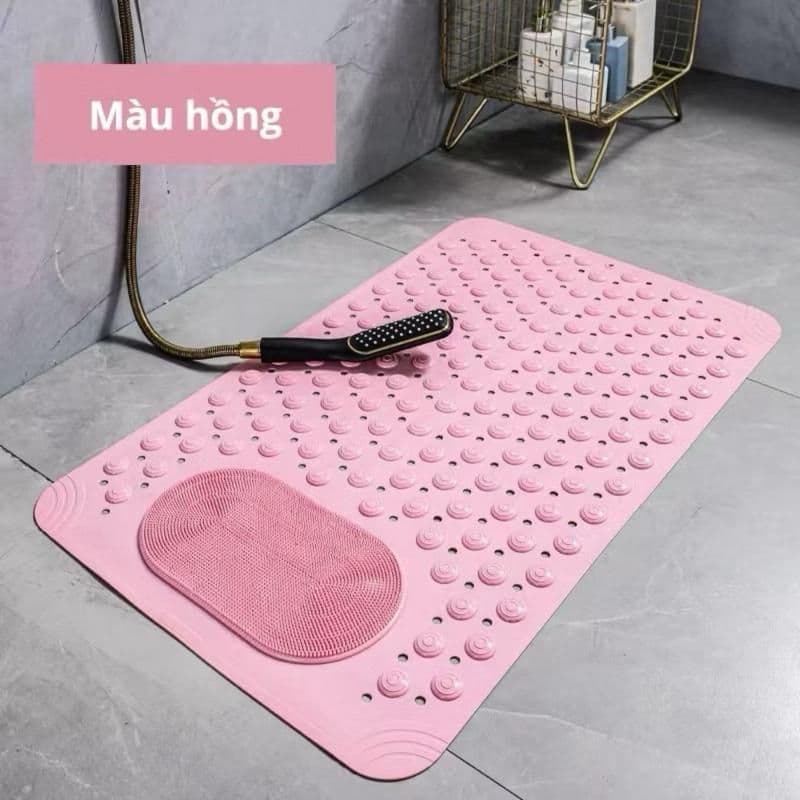 Thảm Tắm Mát Xa Chân - Gai massage sillicone Chống Trơn Trượt Có Lỗ Thoát Nước