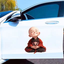 [Hỏa Tốc] Decal Tem Dán Xe Ô Tô Hình Chú Tiểu Dễ Thương - Decal Xe Đẹp Thiết Kế In Theo Yêu Cầu 9