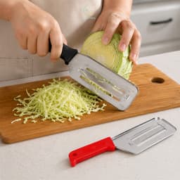 Dao thái lát rau củ quả dao bào lưỡi kép bắng thép không gỉ dụng cụ cắt mỏng bắp cải cà rốt VINBEO-[AL99] 1