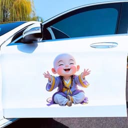 [Hỏa Tốc] Decal Tem Dán Xe Ô Tô Hình Chú Tiểu Dễ Thương - Decal Xe Đẹp Thiết Kế In Theo Yêu Cầu 6