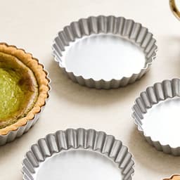 GAOSU Trứng Tart Khuôn, Chảo Nướng Bánh Pizza Chống Dính Nhôm, Máy Nướng Hình Tròn Có Thể Tái Sử Dụng Chịu Nhiệt Quiche Chảo Làm Bánh Ngọt 6