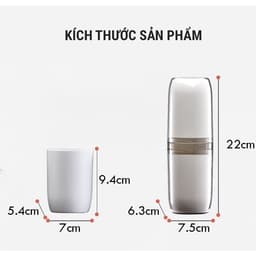 Cốc Đựng Bàn Chải 4in1 Tiện Lợi, Thích Hợp Đi Du Lịch 6