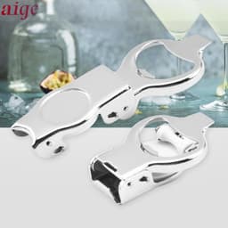 Dụng cụ mở nắp chai AIGE, Dụng cụ mở hộp bằng thép không gỉ gấp, Dụng cụ mở nắp chai đa chức năng có ga đơn giản tại nhà 1