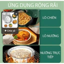 Combo 100 Khay Giấy Bạc 22cm Lót Nồi Chiên Không Dầu, Lò Nướng - Khuôn Đĩa Nhôm Đựng Thức Ăn 2