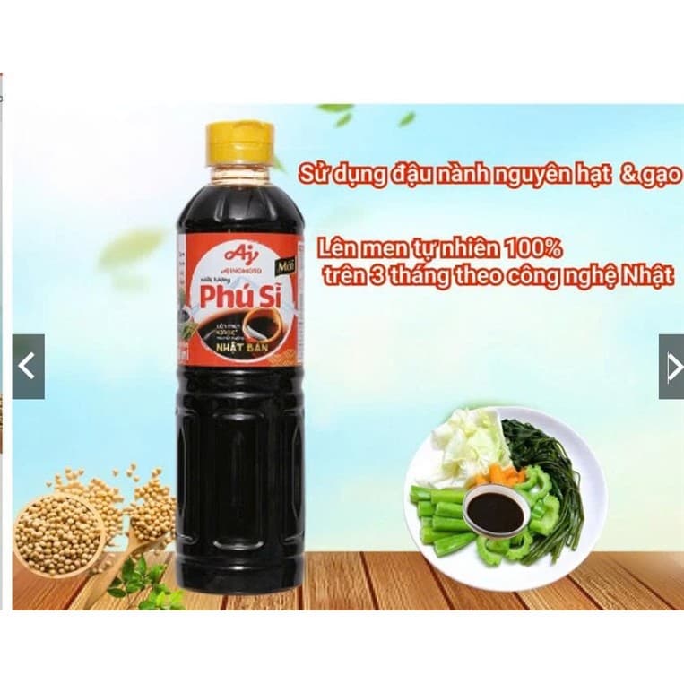 Chính Hảng  Full VAT Nguyên Thùng 24 Chai Nước Tương Phú Sĩ Ajinomoto 500ml Chai