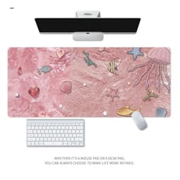 thảm da trải bàn làm việc cỡ lớn chủ đề đại dương thảm lót chuột học tập bảo vệ mắt lót bàn phím máy tính chống nước decor 3