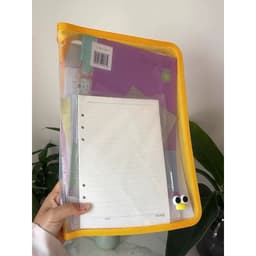 Túi đựng hồ sơ, tài liệu, túi học thêm kèm sticker dễ thương 7