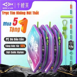(Mua 5 Tặng 1) Trục Tím Buộc Sẵn Không Nút Thắt Qianlilai Tải Cá Tốt Đủ Size 3m6-7m2 Trục Câu Đài - Shop ĐCAB 8