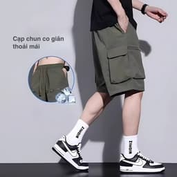 [Mở bán] Quần Short Nam Thể Thao Chất Gió Thoáng Mát, Quần Đùi Nam Túi Hộp Trẻ Trung Năng Động S11 3