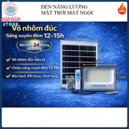 [Vỏ Nhôm Đúc-Led cao cấp 5054] Đèn Năng Lượng Mặt Trời Mắt ngọċ Kim cươnġ ,Sáng cực bền, Ip69 kháng nước Thế Hệ Mới. 4