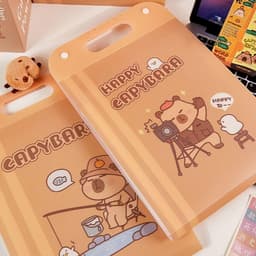 Túi đựng tài liệu 8 ngăn khổ A4 họa tiết chuột nước kute 35x24cm 6