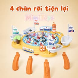 Bộ Đồ Chơi Câu Cá MimiToys 45 Con - Bàn Câu Cá Phát Nhạc Vui Nhộn Cho Bé Từ 2-6 Tuổi 6