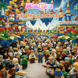 Combo 40 Mô Hình Lắp Ráp Mini Figure MimiToys Tặng Đế - Nhân Vật Hoạt Hình Minecraft Cho Bé 3