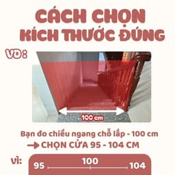 Thanh Chắn Cầu Thang - Thanh Chắn Cửa An Toàn Cho Bé - Không Khoan Đục Tường 6
