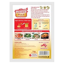 Chính Hãng Full VAT Combo 5 Gói Hỗn Hợp Tăng Vị Bột BỘT NGỌT AJINOMOTO PLUS 1kg Gói - Combo 5 9