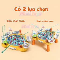 Bộ Đồ Chơi Câu Cá MimiToys 45 Con - Bàn Câu Cá Phát Nhạc Vui Nhộn Cho Bé Từ 2-6 Tuổi 7
