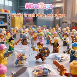 Combo 40 Mô Hình Lắp Ráp Mini Figure MimiToys Tặng Đế - Nhân Vật Hoạt Hình Minecraft Cho Bé 4