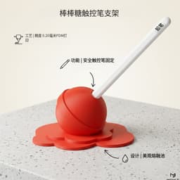 In 3D Nóng Chảy Lollipop Bút Sáng Tạo Nghệ Thuật Hiện Đại Trang Trí Máy Tính Để Bàn Văn Phòng Nhà Giải Nén Trang Trí Bảo Vệ Môi Trường PLA 1