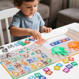 Bộ Sách Nam Châm Học Chữ & Số Cho Bé Từ 3 Tuổi - Ghép Chữ, Tính Toán Tiền Tiểu Học 2