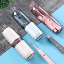 Hộp đựng Bàn Chải đánh Răng Vệ Sinh Du Lịch. Cốc Nước Súc Miệng Bàn Chải đánh Răng Tiện lợi 2